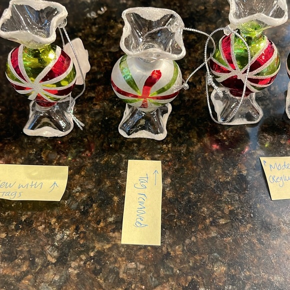 Christmas Candy Ornaments - plastic set of six - Picture 3 of 5